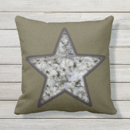 Almofada Estrela do rock da geologia na cor feita sob