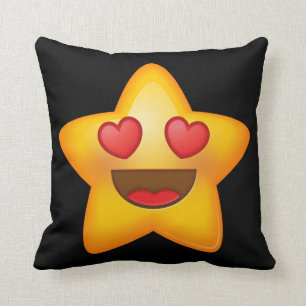 Almofada Estrela Emoji do amor