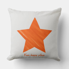 Almofada Estrela Laranja Mínima Legal Anestésica Personaliz