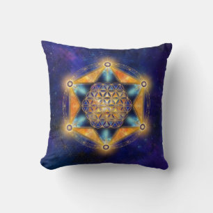 Almofada Estrela Merkaba - Geometria Sagrada