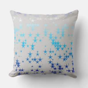 Almofada estrelas azul e púrpura