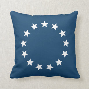 Almofada Estrelas coloniais americanas da bandeira