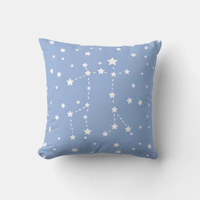 Almofada Estrelas da Astronomia de Gêmeos Constelação (Frente)