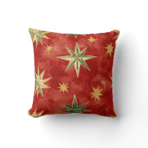 Estrelas de Natal Vermelho Verde Dourado