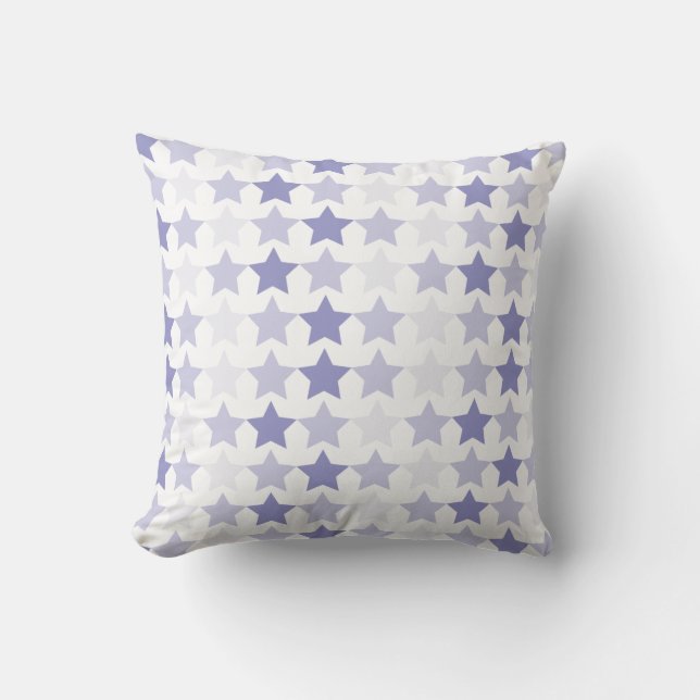 Almofada Estrelas de Ombre Azul Patriótica (Frente)