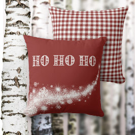 Almofada Estrelas de Traços Brancos Ho Ho Ho