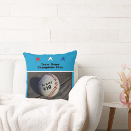 Almofada Estrelas do Número de Nome da Equipe de Beisebol d