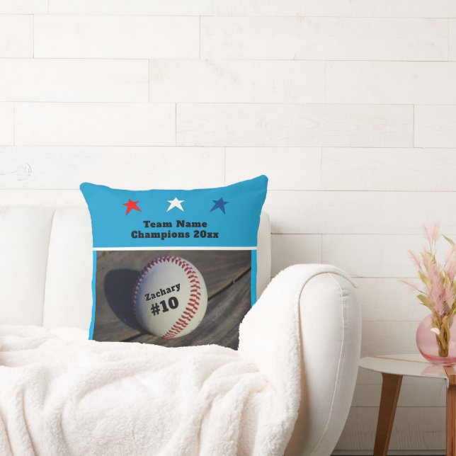 Almofada Estrelas do Número de Nome da Equipe de Beisebol d (Sofá)