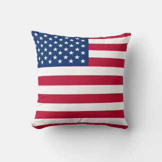 Almofada Estrelas e faixas de bandeira americanas