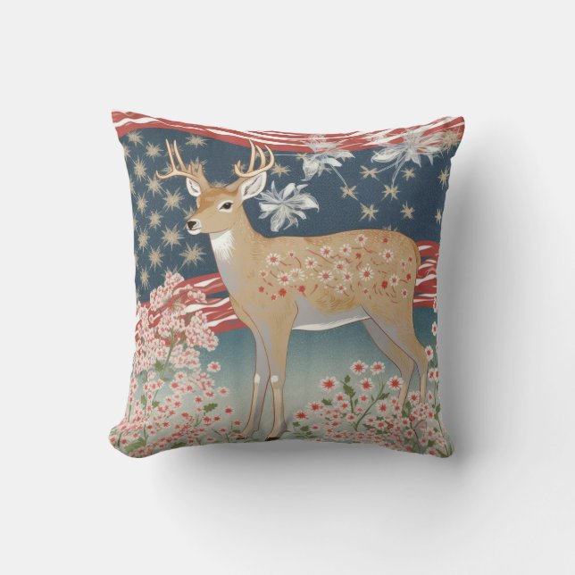 Almofada Estrelas e Stripes Deer (Frente)