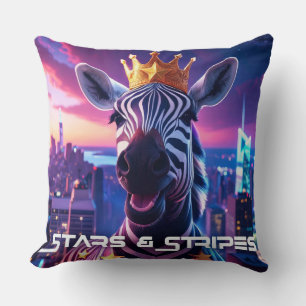 Almofada Estrelas E Stripes Zebra Zanzibar