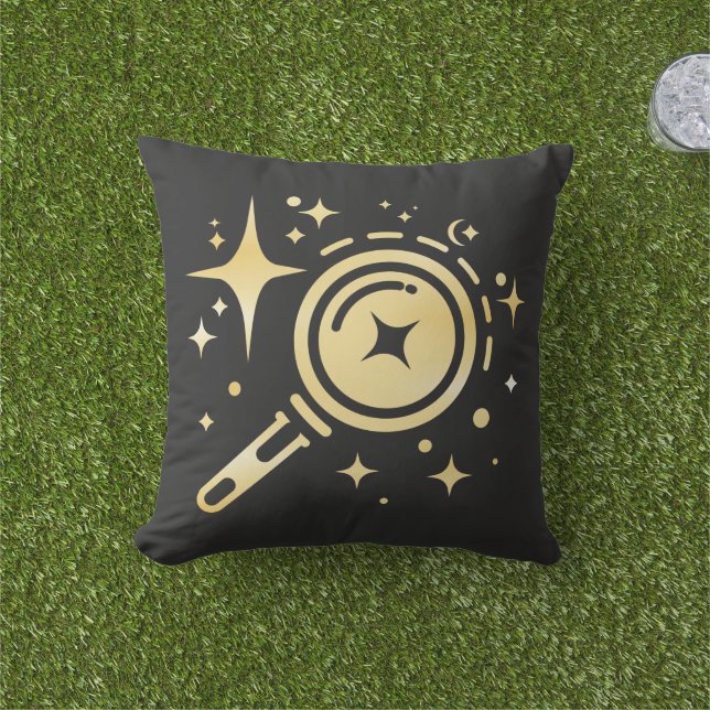 Almofada Estrelas emblem Sparkle AI, farol da era digital (Grama)