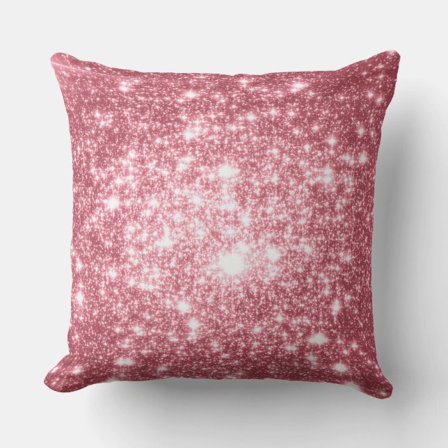 Almofada Estrelas Rosa - Glitter Astral (Frente)