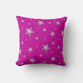 Almofada Estrelas Rosa impressas travesseiro decorativo qua
