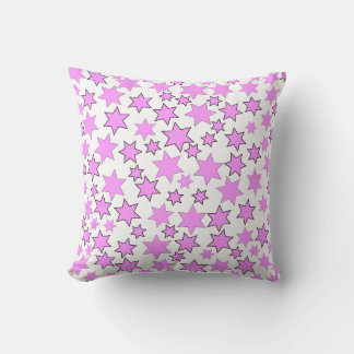 Almofada Estrelas Rosas Brilhantes Aleatórias