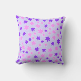 Almofada Estrelas Roxas e Rosas
