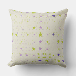 Almofada Estrelas roxas e verdes