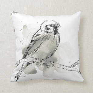 Almofada Estudo Gestural sobre Aves