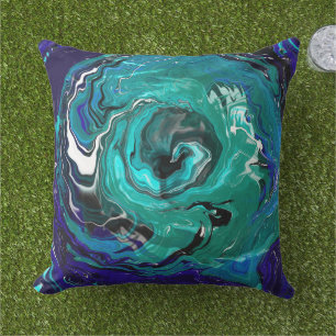 Almofada Eternidade Azul Abstrato Art