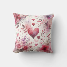 Almofada Eterno Romance: Um Padrão Clássico De Dia de os na