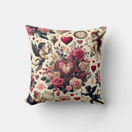 Almofada Eterno Romance: Um Padrão Clássico De Dia de os na