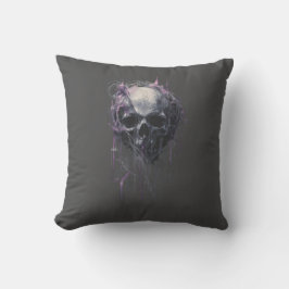 Almofada Ethereal Skull Abstract Grunge Dark Art