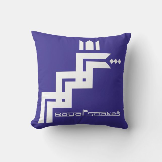 Almofada Etiqueta Azul Cobra Real (Frente)