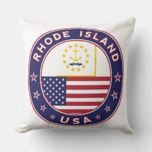 Almofada Etiqueta Rhode Island, capa de telefone, saco de t