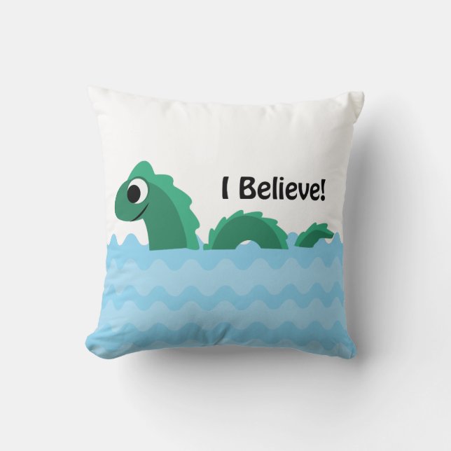 Almofada Eu acredito o campeão o monstro de Champlain do (Frente)