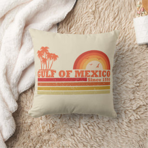 Almofada Eu adoro a vintagem do Golfo do México est 1550