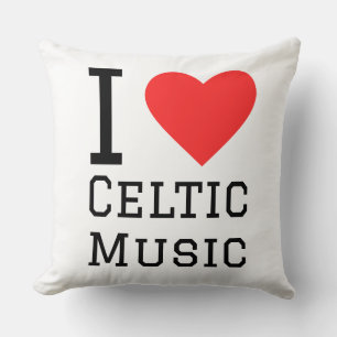 Almofada Eu adoro música celta