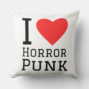 Almofada Eu adoro o punk horror