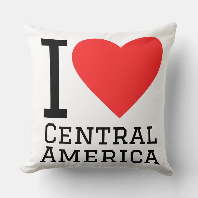 Almofada Eu amo a América Central (Frente)