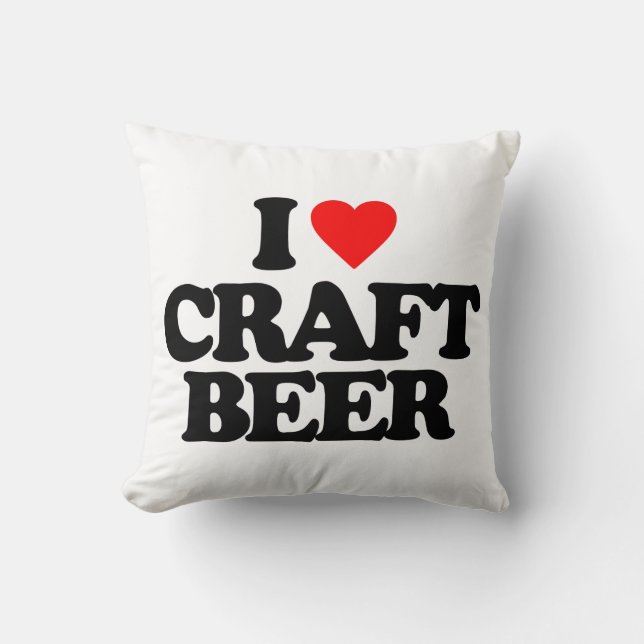ALMOFADA EU AMO A CERVEJA DO ARTESANATO (Frente)