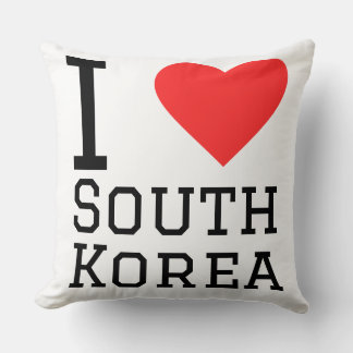 Almofada Eu amo a Coreia do Sul