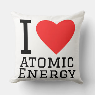 Almofada Eu amo a energia atômica