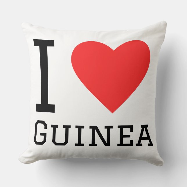 Almofada Eu amo a Guiné (Frente)