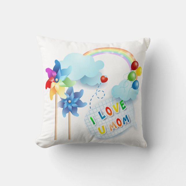 Almofada Eu amo a tua mãe (Frente)