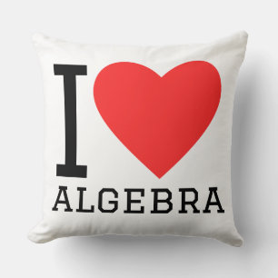 Almofada Eu amo álgebra