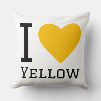 Almofada Eu amo amarelo
