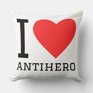 Almofada Eu amo anti-herói
