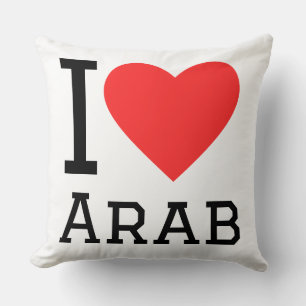 Almofada Eu amo árabe