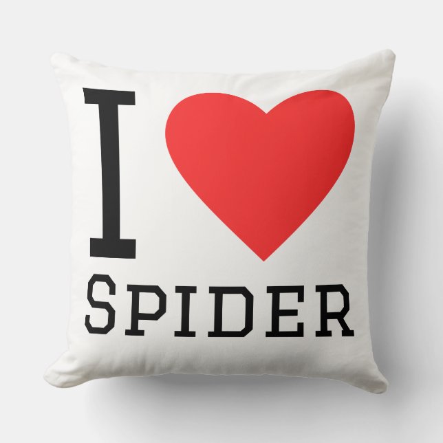 Almofada Eu amo aranha (Frente)