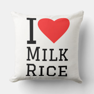 Almofada Eu amo arroz com leite