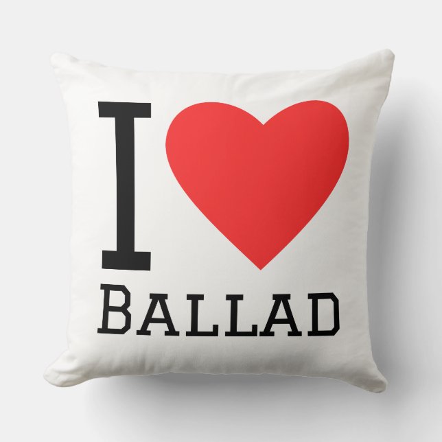 Almofada Eu amo balada (Frente)