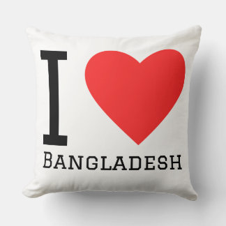 Almofada Eu amo Bangladesh