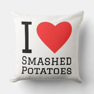 Almofada Eu amo batatas amassadas