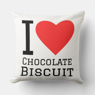 Almofada Eu amo biscoito de chocolate