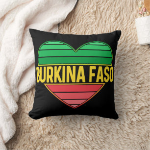 Almofada Eu Amo Burkina Faso, Heart Burkinabè