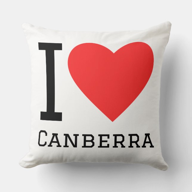 Almofada Eu amo Canberra  (Frente)